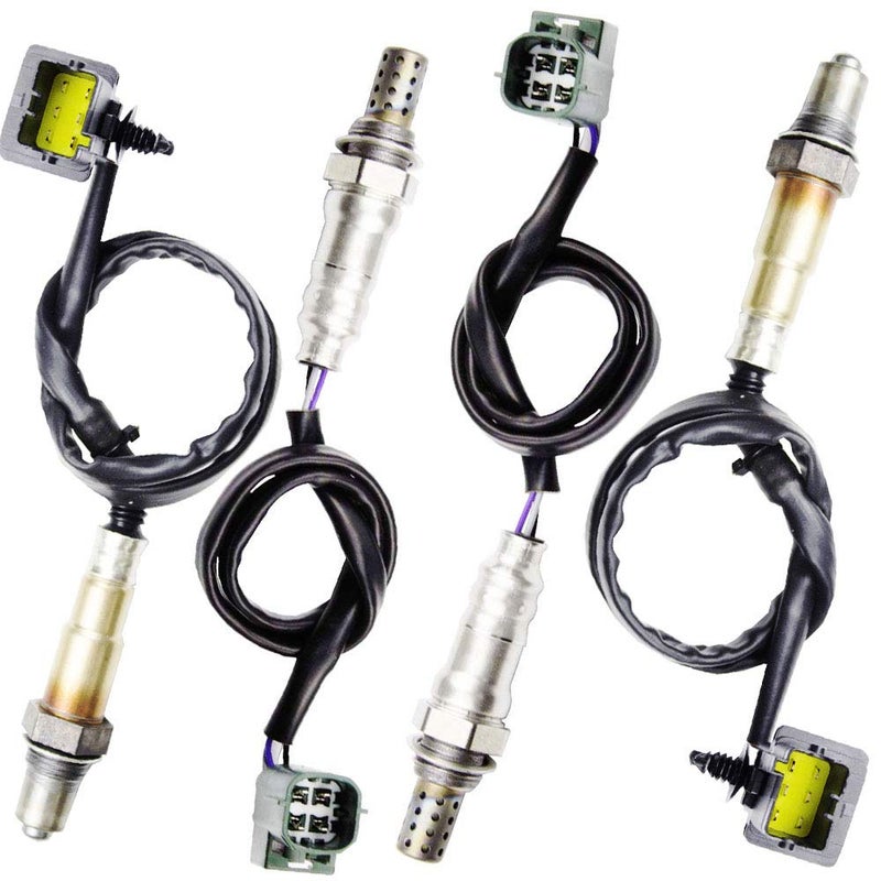 higherbro 4x Oxygen O2 Sensor for 2004 2005 2006 Infiniti QX56 5.6L; 2004-2006 Nissan Titan 5.6L Upstream + Downstream - Image 1